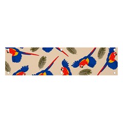 Bird Animals Parrot Pattern Banner And Sign 4  X 1  by Ravend