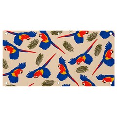 Bird Animals Parrot Pattern Banner And Sign 4  X 2  by Ravend