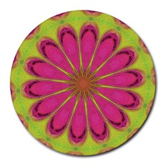 Floral Art Design Pattern Round Mousepad