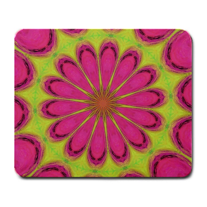 Floral Art Design Pattern Large Mousepad