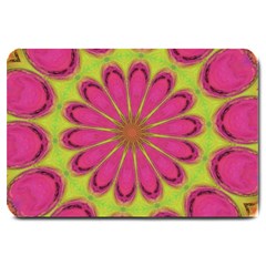 Floral Art Design Pattern Large Doormat