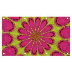 Floral Art Design Pattern Banner and Sign 7  x 4 