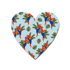 Birds Animals Nature Background Heart Magnet