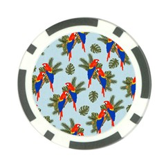 Birds Animals Nature Background Poker Chip Card Guard