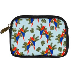 Birds Animals Nature Background Digital Camera Leather Case