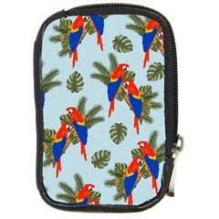 Birds Animals Nature Background Compact Camera Leather Case