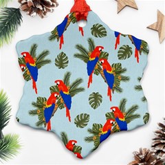 Birds Animals Nature Background Ornament (Snowflake)