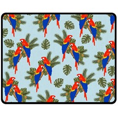 Birds Animals Nature Background Fleece Blanket (Medium)