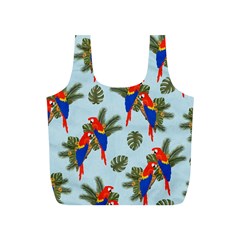 Birds Animals Nature Background Full Print Recycle Bag (S)