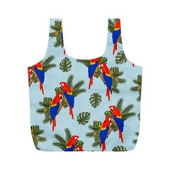 Birds Animals Nature Background Full Print Recycle Bag (m) by Ravend