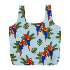 Birds Animals Nature Background Full Print Recycle Bag (L)