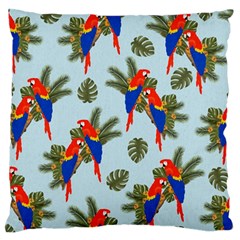 Birds Animals Nature Background Standard Premium Plush Fleece Cushion Case (One Side)