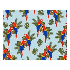 Birds Animals Nature Background Premium Plush Fleece Blanket (Large)