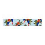 Birds Animals Nature Background Premium Plush Fleece Scarf (Mini) Front