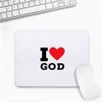 I love god Small Mousepad Front