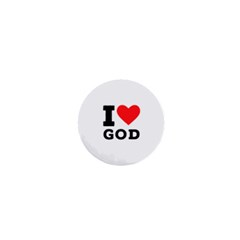 I Love God 1  Mini Magnets by ilovewhateva