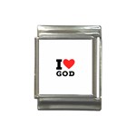 I love god Italian Charm (13mm) Front