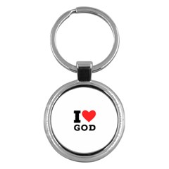 I Love God Key Chain (round) by ilovewhateva