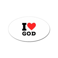 I Love God Sticker Oval (100 Pack) by ilovewhateva