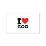 I love god Sticker Rectangular (10 pack) Front