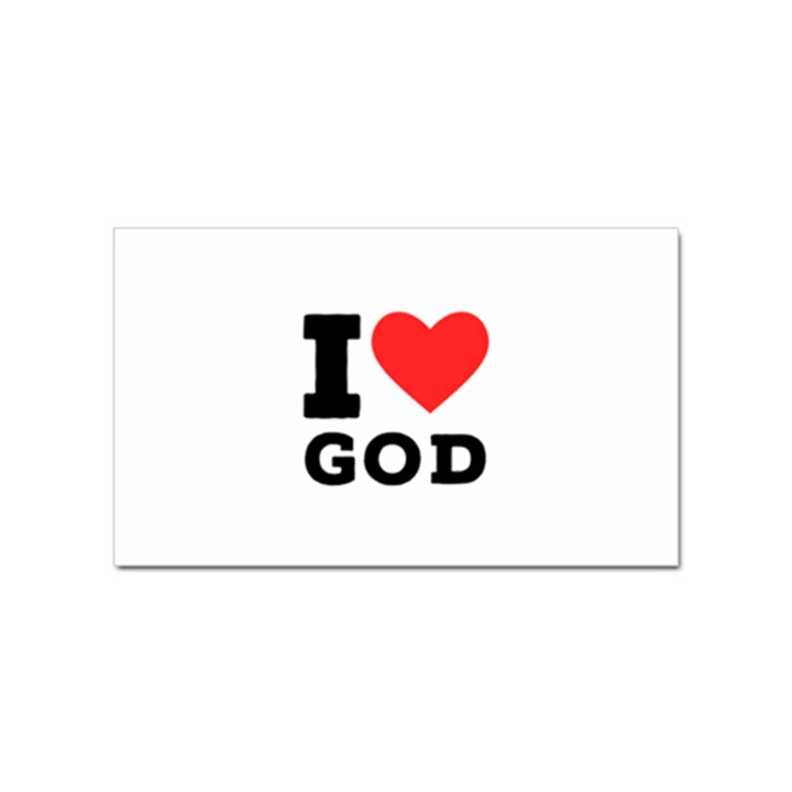 I love god Sticker Rectangular (10 pack)