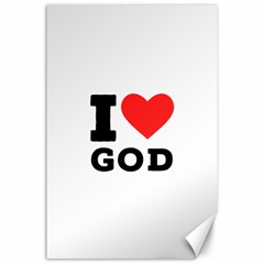 I Love God Canvas 24  X 36  by ilovewhateva