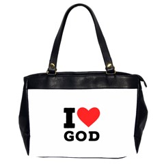 I Love God Oversize Office Handbag (2 Sides) by ilovewhateva