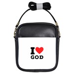 I love god Girls Sling Bag Front