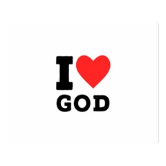 I Love God Premium Plush Fleece Blanket (large) by ilovewhateva