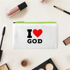 I Love God Cosmetic Bag (xs) by ilovewhateva