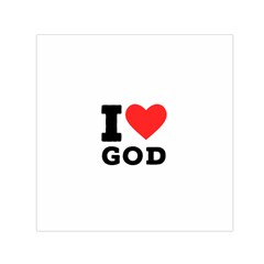 I Love God Square Satin Scarf (30  X 30 ) by ilovewhateva