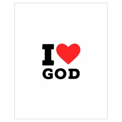 I Love God Drawstring Bag (small) by ilovewhateva