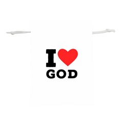 I Love God Lightweight Drawstring Pouch (s) by ilovewhateva