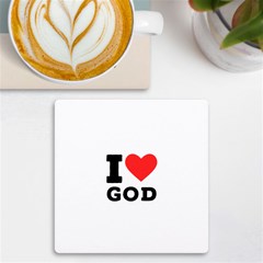 I Love God Uv Print Square Tile Coaster  by ilovewhateva