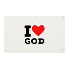 I Love God Banner And Sign 5  X 3  by ilovewhateva