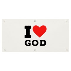 I Love God Banner And Sign 6  X 3  by ilovewhateva