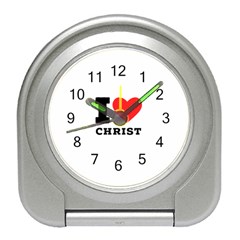 I Love Christ Travel Alarm Clock by ilovewhateva