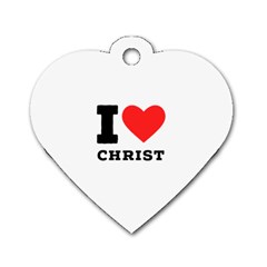 I Love Christ Dog Tag Heart (two Sides) by ilovewhateva