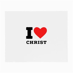 I Love Christ Small Glasses Cloth (2 Sides) by ilovewhateva