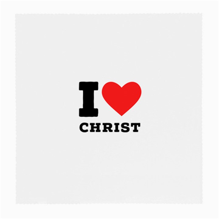 I love christ Medium Glasses Cloth