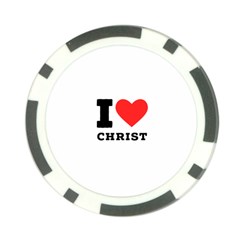 I Love Christ Poker Chip Card Guard (10 Pack) by ilovewhateva