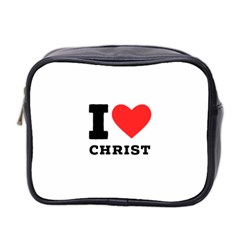 I Love Christ Mini Toiletries Bag (two Sides) by ilovewhateva