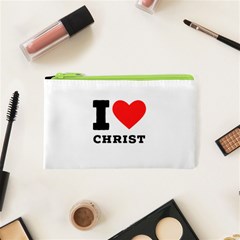 I Love Christ Cosmetic Bag (xs) by ilovewhateva