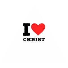 I Love Christ Wooden Puzzle Triangle by ilovewhateva