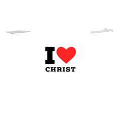 I Love Christ Lightweight Drawstring Pouch (l) by ilovewhateva