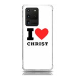 I love christ Samsung Galaxy S20 Ultra 6.9 Inch TPU UV Case Front