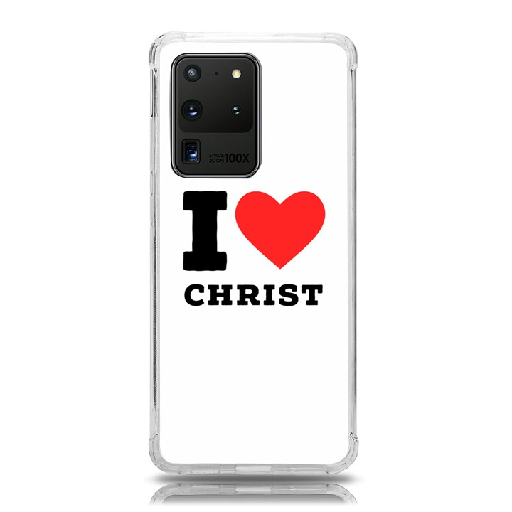 I love christ Samsung Galaxy S20 Ultra 6.9 Inch TPU UV Case