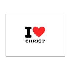 I Love Christ Crystal Sticker (a4)