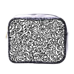 Question Mark Typographic Motif Random Pattern Mini Toiletries Bag (one Side)