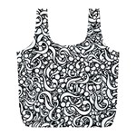 Question Mark Typographic Motif Random Pattern Full Print Recycle Bag (L) Front